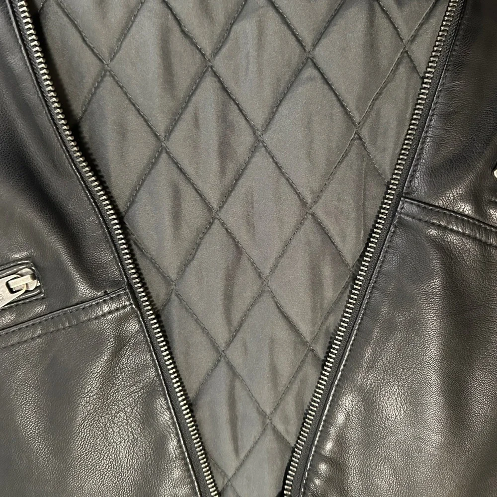 Levi's Men's XLT Racer Jacket Black Faux Leather Moto Bikercore Sreetwear NEW
